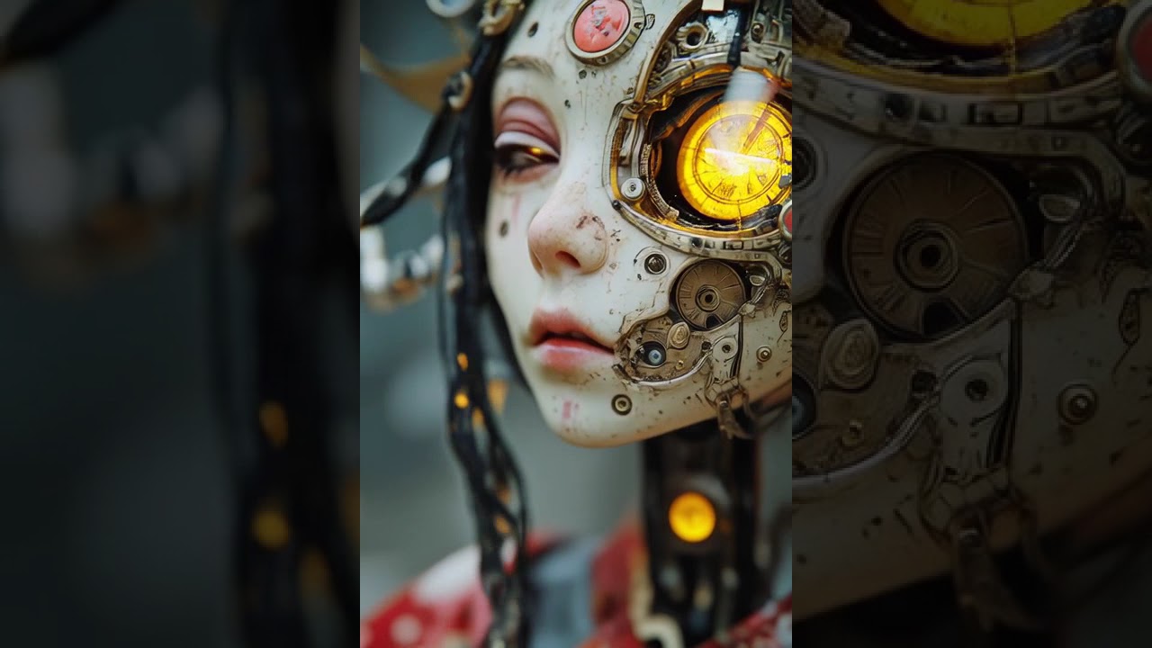 Abandoned Woman Robot