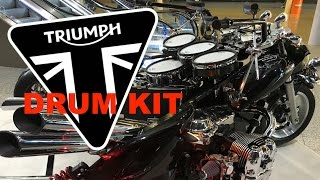 The Triumph Drum Kit - A Motorcyclists Drum Set