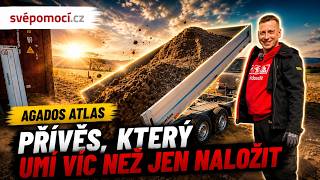 Sklápěcí přívěs na stavbu: odveze přes 2 tuny a ušetří práci s lopatou