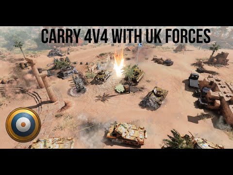 COH3 | How-to Carry your Teammates with UKF | 4v4 on Oasis Depot