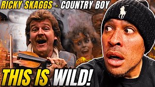 Rapper FIRST time REACTION to Ricky Skaggs - Country Boy! This is SO WILD.....