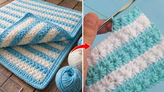 Easy Crochet Star Stitch Baby Blanket for Beginners | 2-Row Repeat Crochet Pattern
