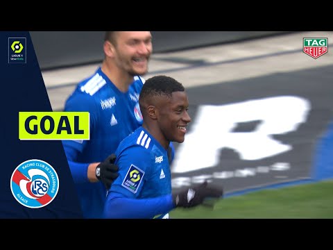 Goal Jean-Ricner BELLEGARDE (20' - RC STRASBOURG ALSACE) RC STRASBOURG ALSACE - RC LENS (1-2) 20/21