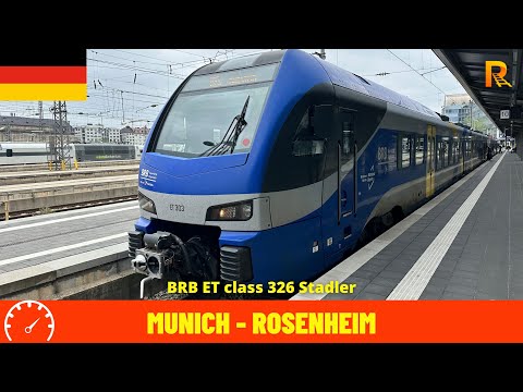 Führerstandsmitfahrt München Hbf nach Rosenheim (Deutschland) Aus Sicht des Lokführers 4K