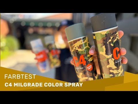 Test: C4 Milgrade Color Spray Farbtest