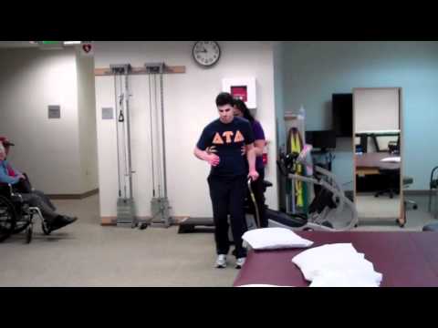 Walking with a cane 12-8-2010