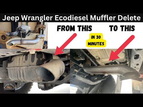 How to delete Wrangler Ecodiesel muffler | Replace with MBRP Filter-Back. Is it worth it?