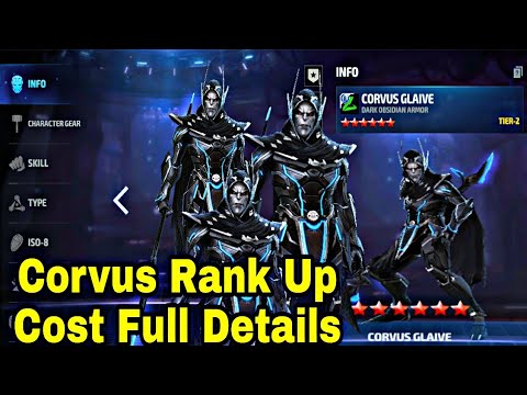 Corvus Rank Up Cost Full Details | Corvus Expensive Character? - Marvel Future Fight
