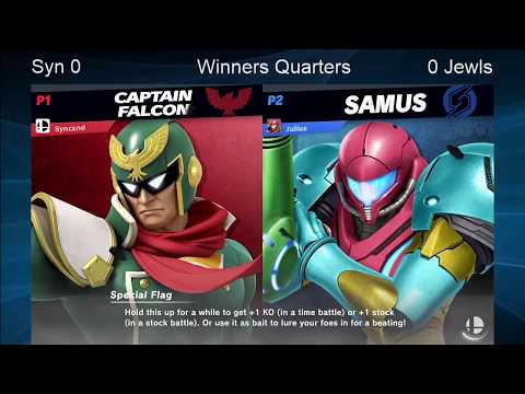 CWA Wifi Weekly 02 - Syn (Captain Falcon) vs Jewls (Samus) Winners Quarterfinals