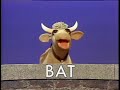 Classic Sesame Street Gladys The Cow Spells BAT