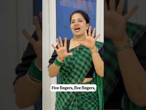 Five Fingers, Five Fingers! #ytshorts #creativelearners #kidssongs #kids #englishrhymes #fingerplay