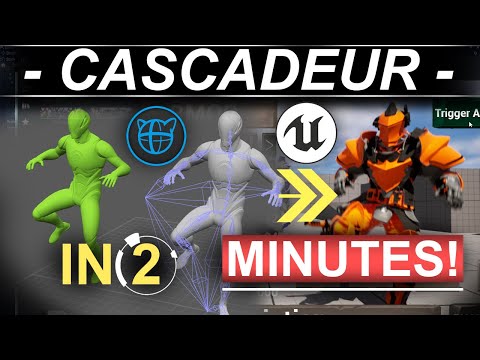 COMPLETE Cascadeur + Unreal5 Workflow (2 MINUTES!!)