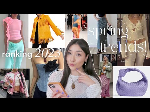 ranking (and respectfully ✨roasting✨) 2023 spring trends!