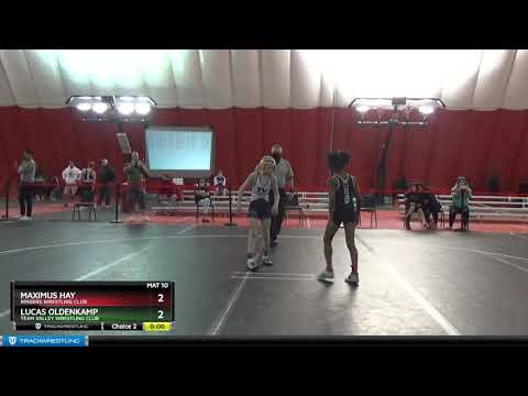 Middle School Boys 87 Maximus Hay Ringers Wrestling Club Vs Lucas Oldenkamp Team Valley Wrestling