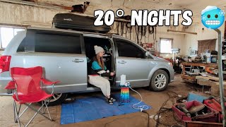 Van Life in Freezing Temps (20° Nights) | Heater Setup, Power & Staying Sane in Brutal Weather