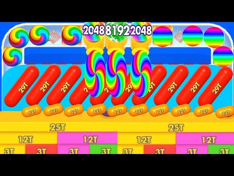 Bounce Merge vs laser bubbles - Ball Run 2048 Gameplay Walkthrough Android , iOS New Update Levels