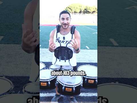 The Heaviest Instrument in Marching Band #marchingband #drumline
