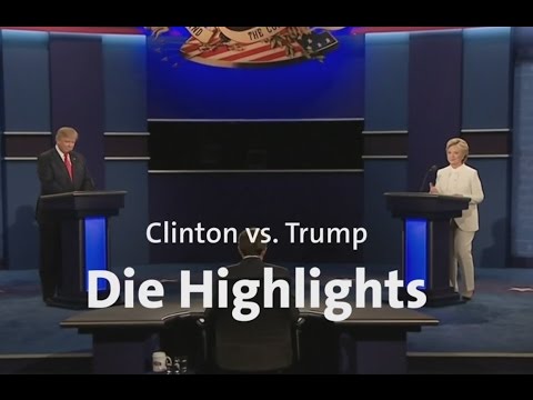 Trump gegen Clinton: Die letzte Debatte