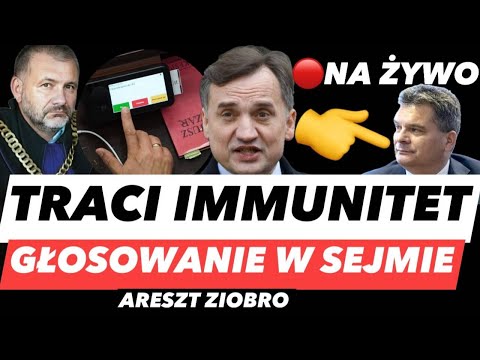 SEJM UCHYLA IMMUNITET ZIOBRO – GŁOSOWANIE NA ŻYWO❗️DECYZJA O ARESZCIE I HISTORYCZNY MOMENT