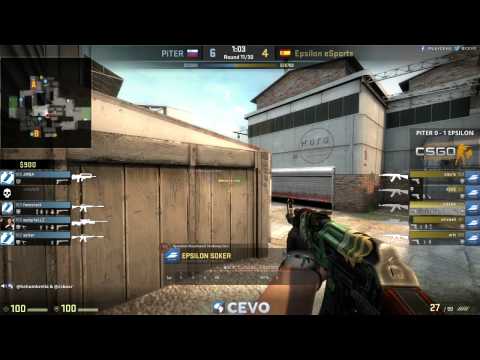 PiTER vs Epsilon eSports Game 2 (CEVO-M CS:GO Season 7) - Helium & Launders