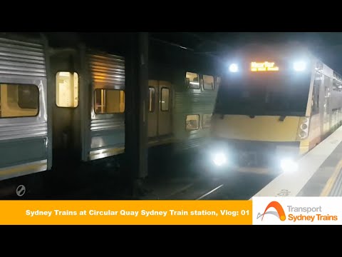 Vlog 01: Weekday peak hour sydney trains at Circular Quay sydney train station #sydneytrains