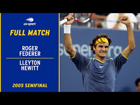 Roger Federer vs. Lleyton Hewitt Full Match | 2005 US Open Semfinal
