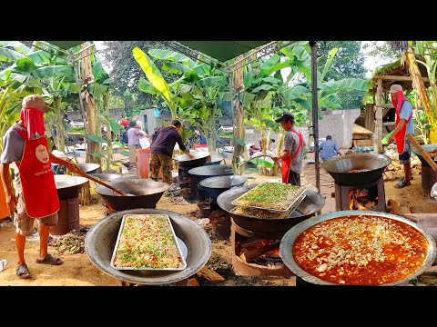 Cambodia Traditional Marriage Ceremony in Countryside | Cooking Food Breakfast, Lunch & Dinner