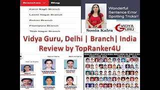 Vidya Guru, Delhi | India | Branches | One Of the Best Coaching | Review By TopRanker4U