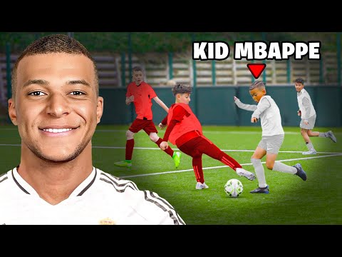 8 Year Old Kid Mbappe vs. Pro Footballers In 6v6 Tournament