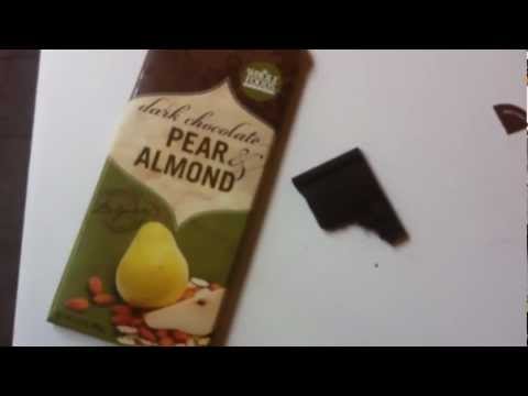 Whole Foods Dark Chocolate Pear & Almond bar review