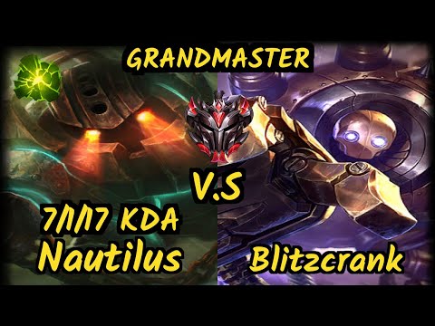 Noxiak (NAUTILUS) vs BLITZCRANK - 7/1/17 KDA BOTTOM SUPPORT GAMEPLAY - EUW Ranked GRANDMASTER