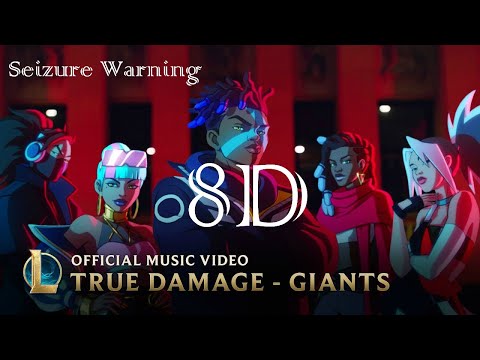 True Damage - GIANTS (8D) (ft. Becky G, Keke Palmer, SOYEON, DUCKWRTH, Thutmose) | League of Legends