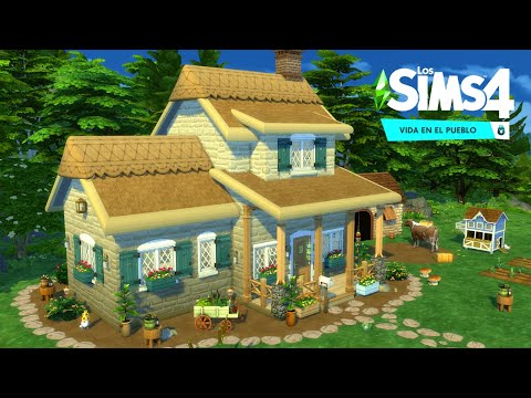 , title : 'Casa de campo acogedora 🐄🚜 | Los Sims 4 Vida en el Pueblo | Cottage Living🐣'