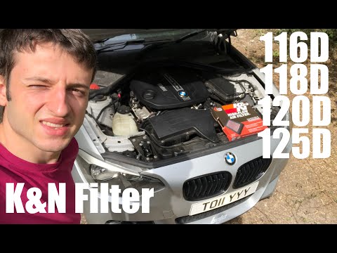 K&N Filter any louder? BMW 2.0 Diesel K&N Air Filter Change N47 120D 220D 320D 420D 520D 33-2990