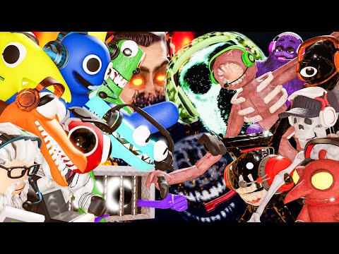 *NEW* Doors Vs Rainbow Friends Monsters No Hide Challenge!