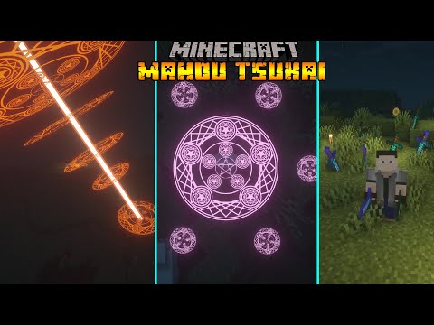 THIS IS A VERY COOL MAGIC MOD!!,Magic mods in minecraft|Minecraft showcase mods #5 mahou tsukai