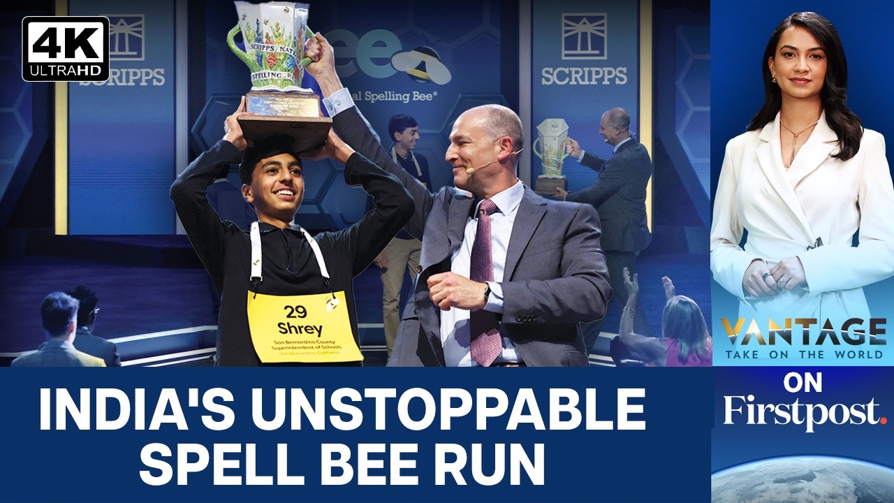India-Origin Teen Shrey Parikh Becomes America's Spell Bee Champion | Firstpost on Vantage