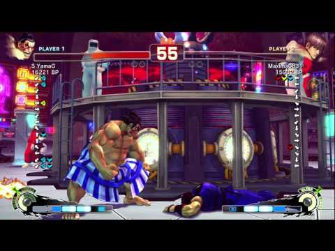 jyobin [Ryu] vs TAKAHOKO [Chun] - S YamaG [Honda] vs Maxima0831 [Guy] SSF4 Ranked
