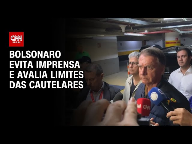 Bolsonaro analisa limites das cautelares e evita imprensa | CNN 360º