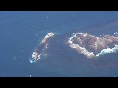 New aerial video reveals huge scale of oil spill off Oman