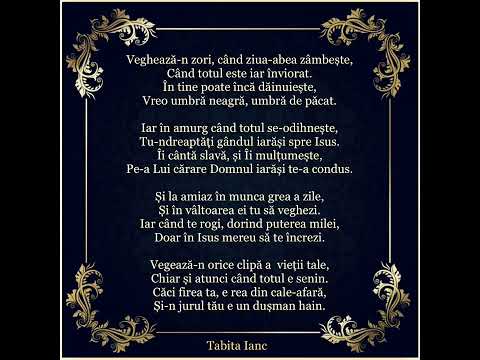 Tabita Ianc  -  Veghează-n zori