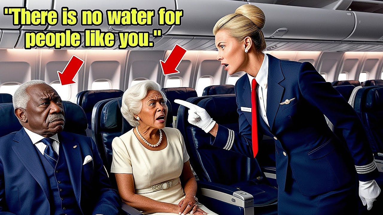 Airline Owners Disguised as Elderly Passengers Are Denied Water by a Rude Flight Attendant!