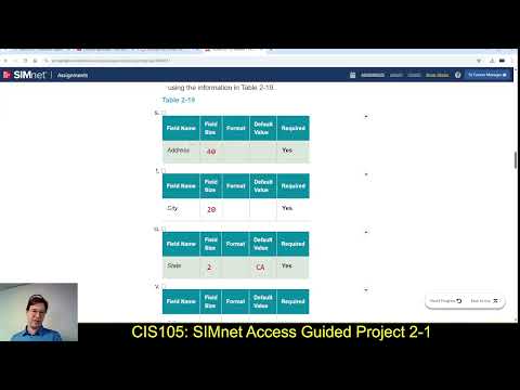 CIS105: 4/10/25: SIMnet Access Guided Project 2-1