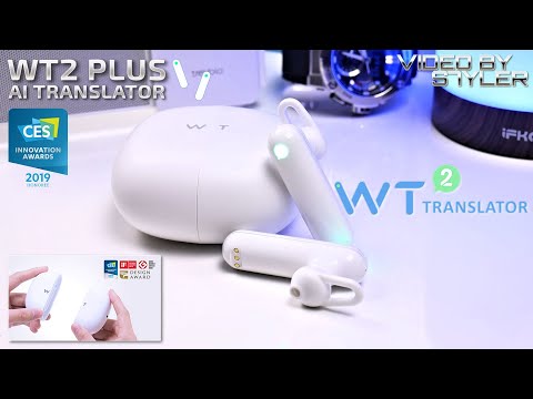 𝙏𝙞𝙢𝙚𝙠𝙚𝙩𝙩𝙡𝙚 WT2 Plus In-Ear Sprachübersetzer | 40 Sprachen + 84 Dialekte | (German/Deutsch)