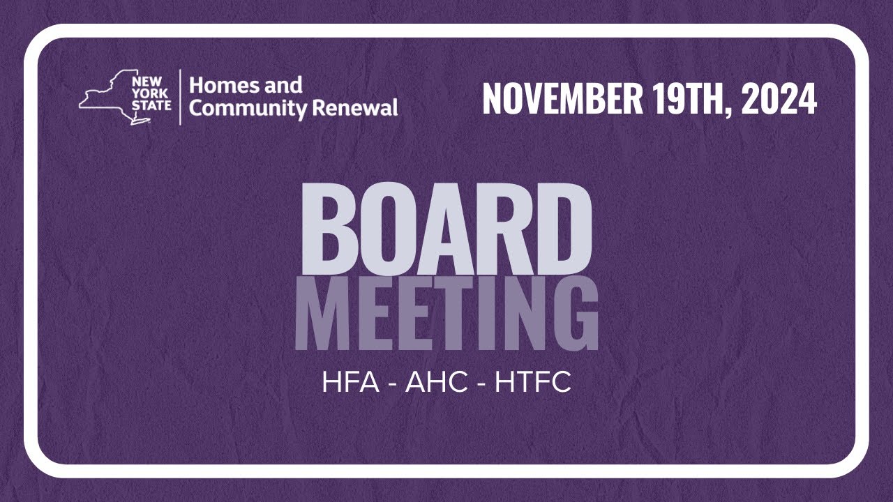 HFA, AHC, HTFC Board Meeting - November 19, 2024
