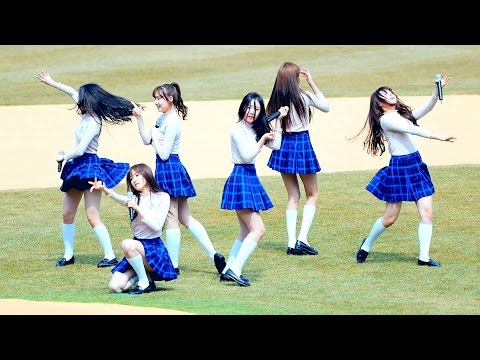 [4k Fancam/직캠]160319여자친구(GFRIEND) - 시간을 달려서(Rough) @삼성라이온즈파크 개막식