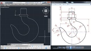Download lagu AutocAD 2D Practice Drawing / Exercise 6 / Crane Hook /Basic & Advance Tutorial mp3