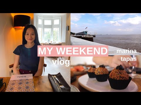 My Weekend Vlog | Tapas, Marina, Making Char Siu (Chinese BBQ Pork), having Mooncake and Bloopers!