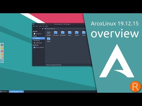 ArcoLinux 19.12.15 overview | an Arch Linux based distro