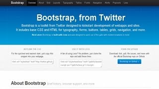 Tutoriel HTML/CSS - Bootstrap CSS from Twitter